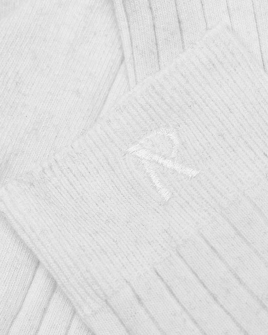 Initial Socks - Flat White